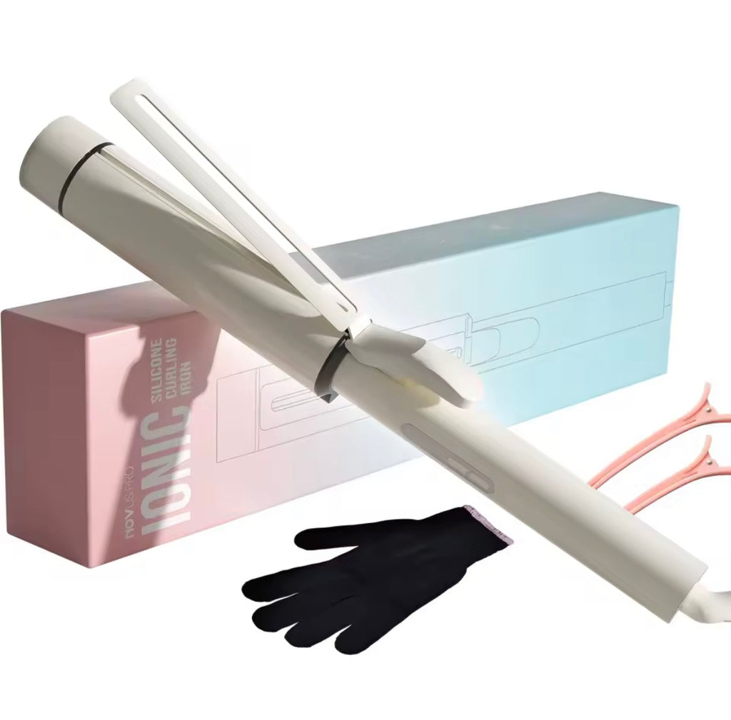 Large white curling iron