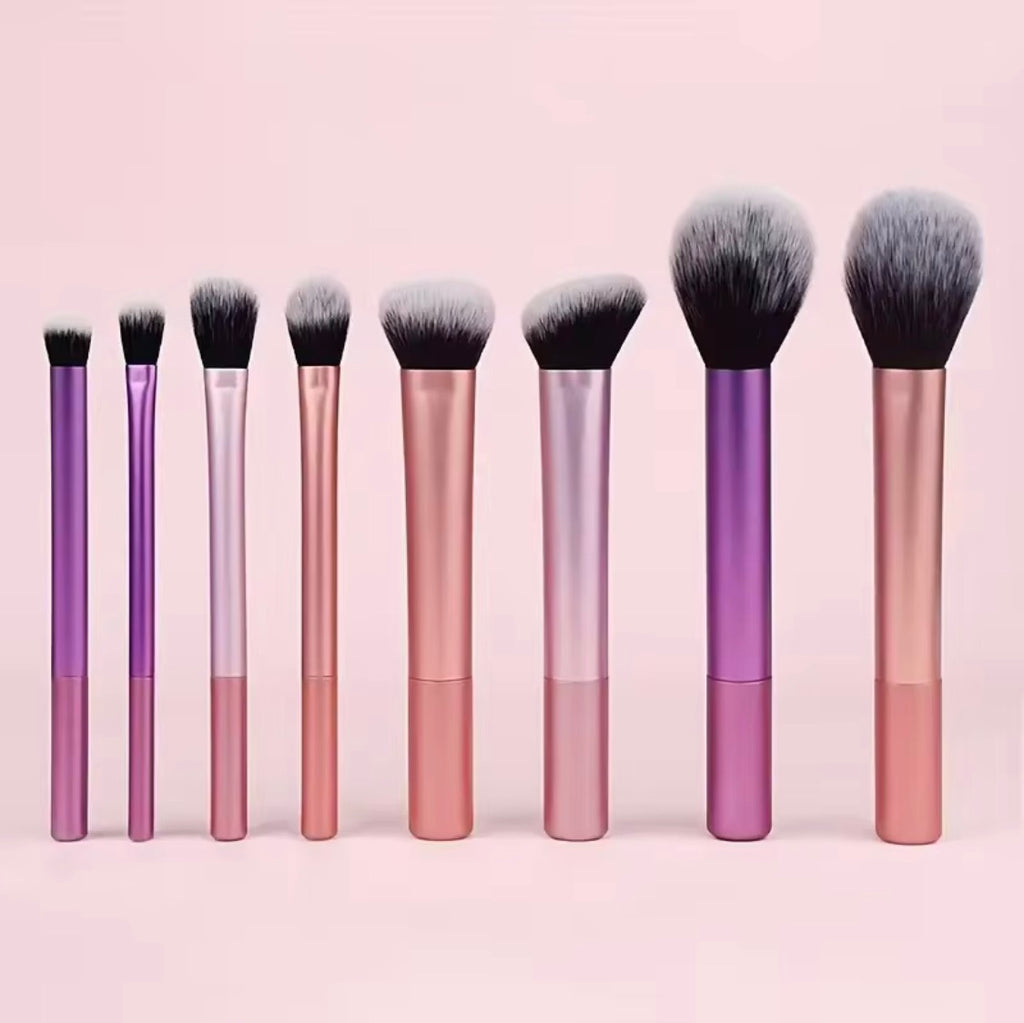 Soft makeup brushes