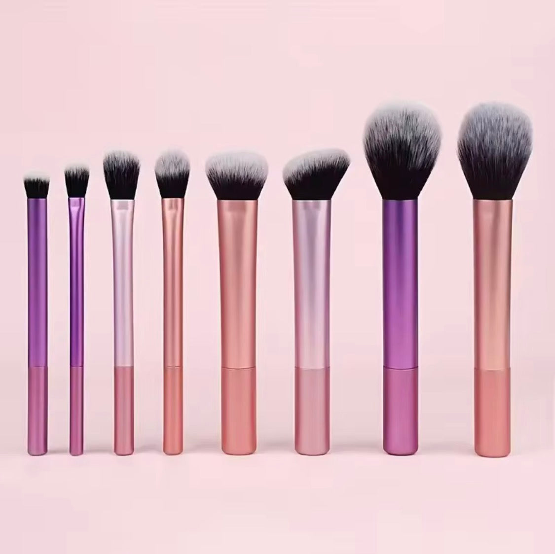 Soft makeup brushes