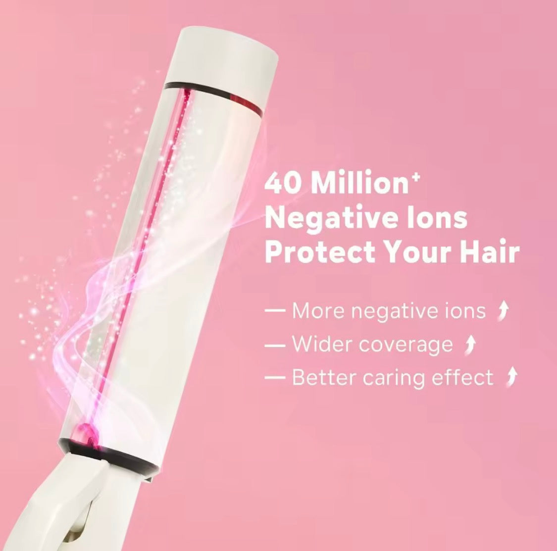 Large white curling iron