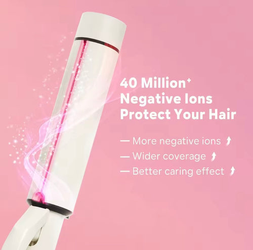 Large white curling iron