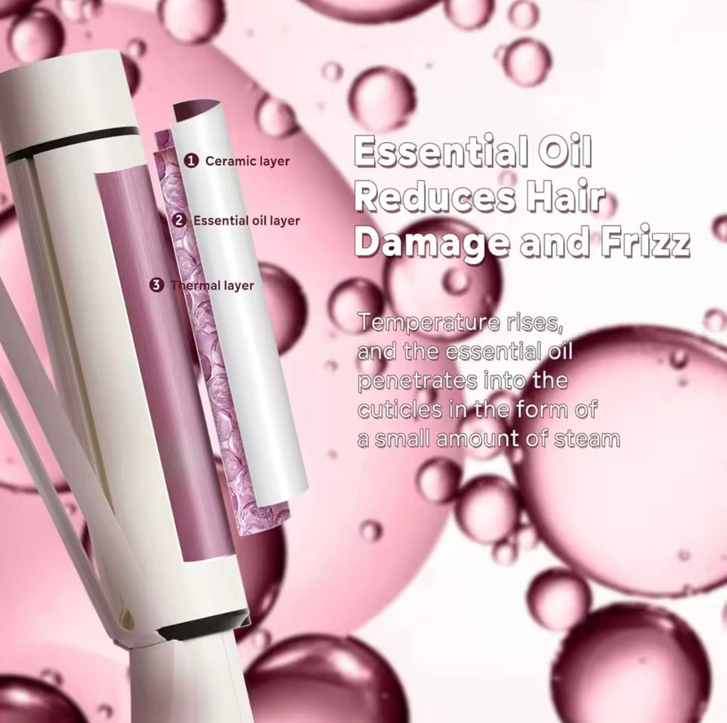 Large white curling iron
